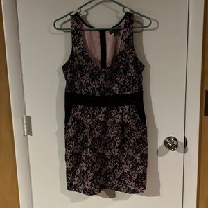 Pink and black dress with pockets size large
